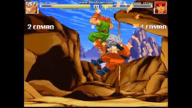 Mugen 1.1: SSJP Goku 2.0 (Me) VS Hyper Tetsu (AI) смотреть онлайн