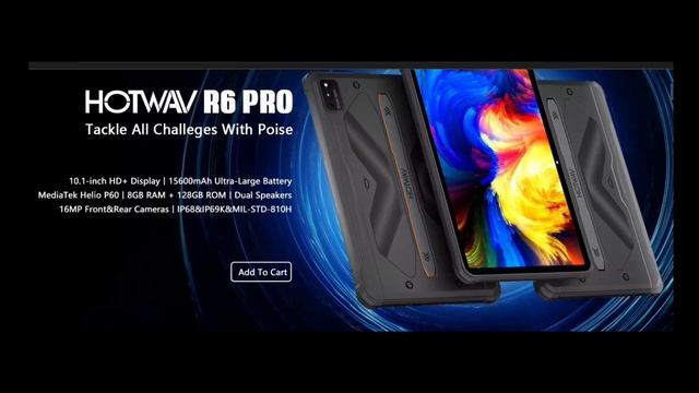 HOTWAV R6 PRO - Hotwav's First Rugged Tablet