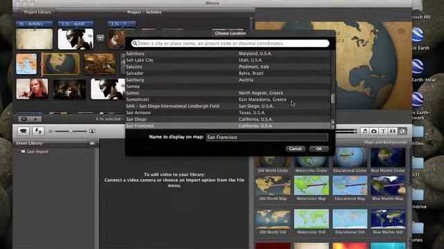 Adding a Map Slide in iMovie смотреть онлайн
