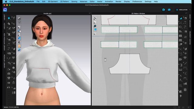 Create a Hoodie on CLO3d! смотреть онлайн