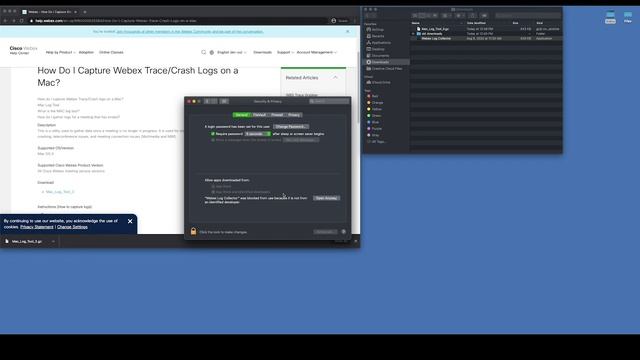 Webex - How to collect a WBXtracer log on MacOS смотреть онлайн