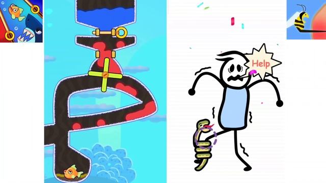 Save The Fish! | Help Me: Tircky Story // All Level Gameplay: Android,iOS смотреть онлайн