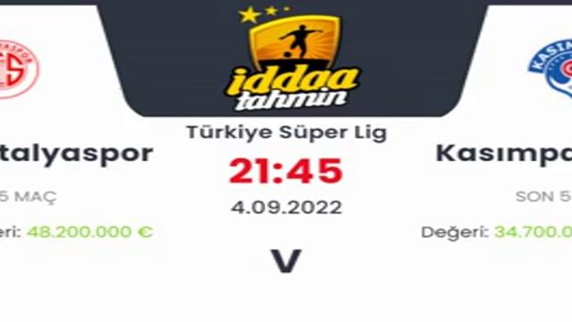 Antalyaspor Kasımpaşa İddaa Tahminleri 4 Eylül 2022 #iddaa смотреть онлайн