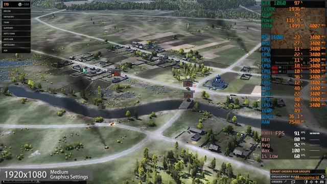 Steel Division 2 | GTX 1060 6GB | Ryzen 5 1600 смотреть онлайн