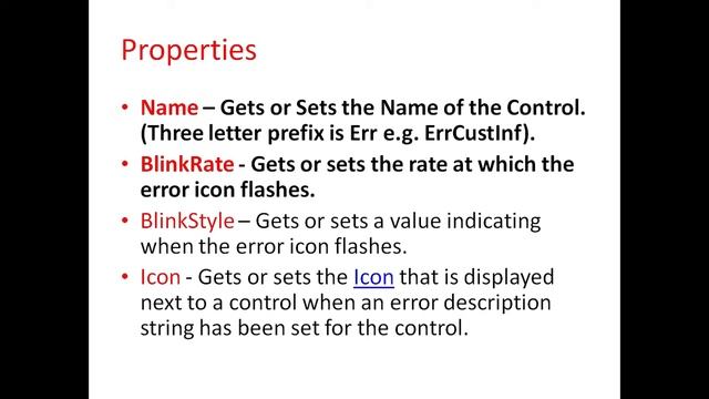 Error Provider Control With C# смотреть онлайн