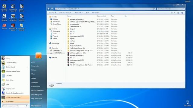 how to install dlc 2.0 for pes14 in windows 7 смотреть онлайн