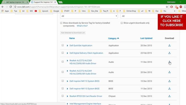 How to Download Laptop Dell inspiron Model 14r n4110 (Chipset,Audio,Lan,Werelees) Driver смотреть онлайн