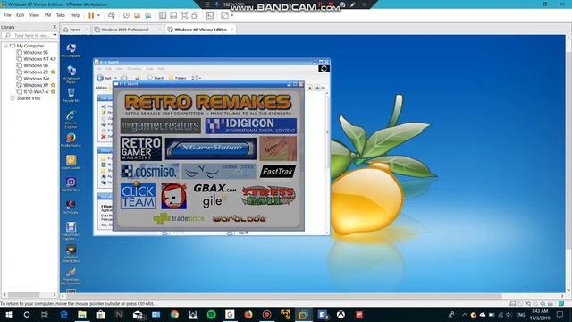 XPVienna runs on VMware Workstation 15 from playing with the retro games (test video) (HD) смотреть онлайн
