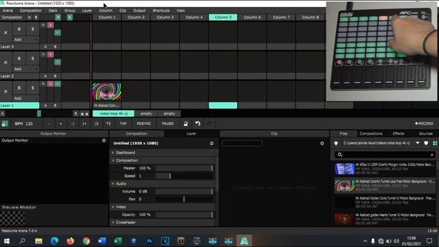 🔌 Conectar y configurar Midi akai professional Resolume arena apc mini смотреть онлайн