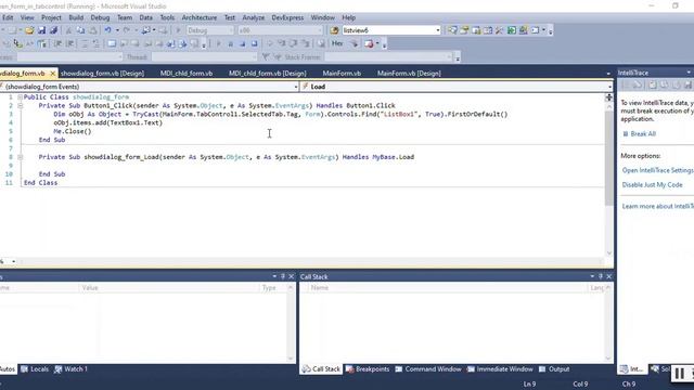 Open forms in Tab control | Tabbed Forms VB.Net with source code смотреть онлайн