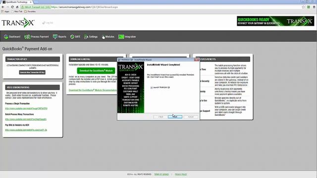 QuickBooks Payment Plug-in Installation Demo - TRANSAX Gateway смотреть онлайн