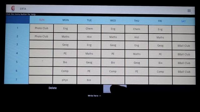 ERTA simple timetable application for Android смотреть онлайн