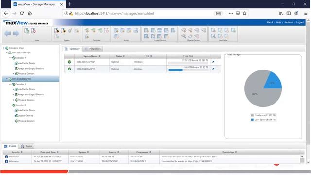 maxView Remote System Management for Adaptec® RAID Adapters and Host Bus Adapters смотреть онлайн