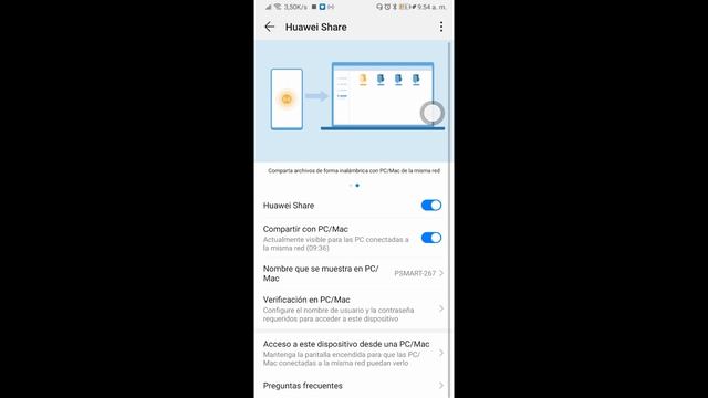 Conectar sin cable a PC, con Huawei Share. смотреть онлайн