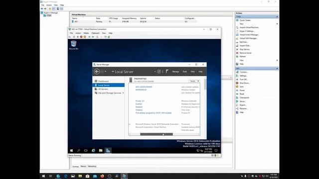 Windows Server 2016 Datacenter Virtual Machine Installation Guide using Microsoft Hyper-V смотреть онлайн