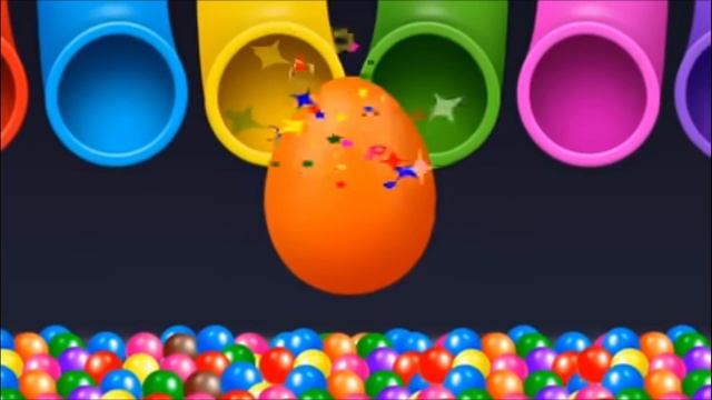 Цветные яички - учим фигурки