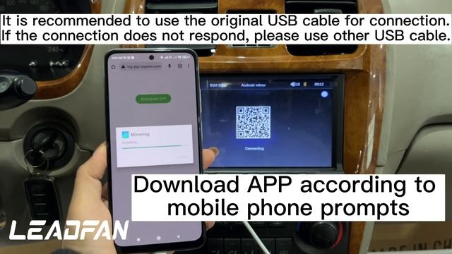 Leadfan L4 MirrorLink for Android Phone смотреть онлайн