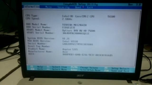 Notbook acer aspire 5315 travando na hora de formatar. смотреть онлайн