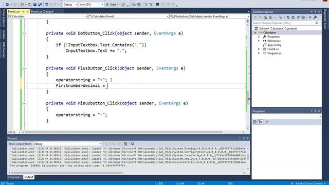 Create Calculator in C Sharp Part II смотреть онлайн