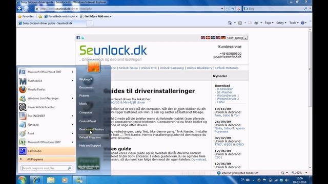 Installing Sony Ericsson drivers in Windows 7 смотреть онлайн