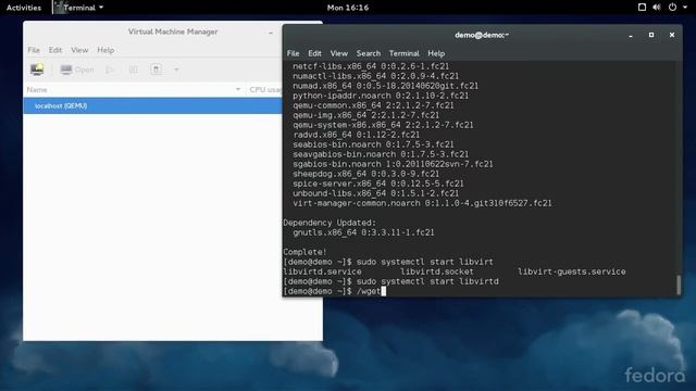 Creating Virtual Machines with Virtual Machine Manager in Fedora смотреть онлайн