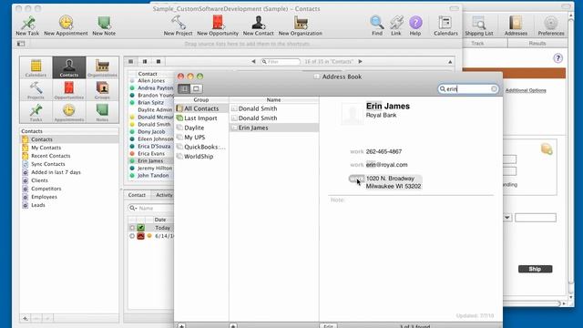 Ship to Daylite contacts with NRGship UPS Pro смотреть онлайн