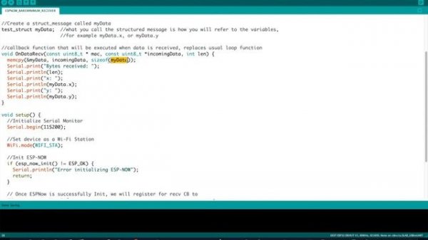 ESP32: How to setup ESP NOW for One Way Wireless Communication