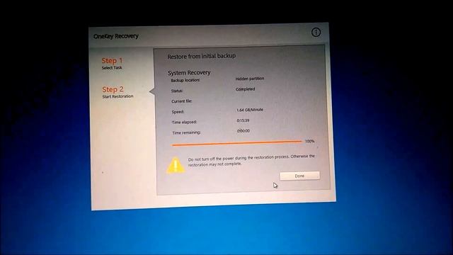 How to restore your system using one key recovery button смотреть онлайн