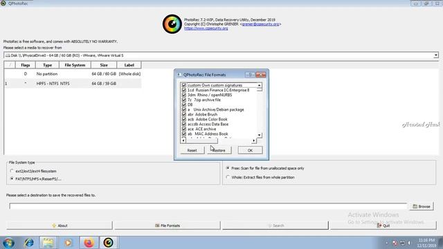 how to use Photorec 7 2 WIP Data Recovery Tool Open Source Free Data Recovery APP смотреть онлайн