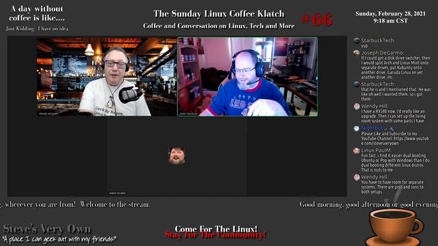 The Sunday Linux Coffee Klatch - Linux, Tech and More - 2/28/2021 смотреть онлайн