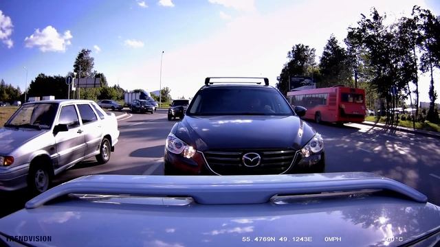 TrendVision Mini 2CH GPS: тест задней камеры смотреть онлайн