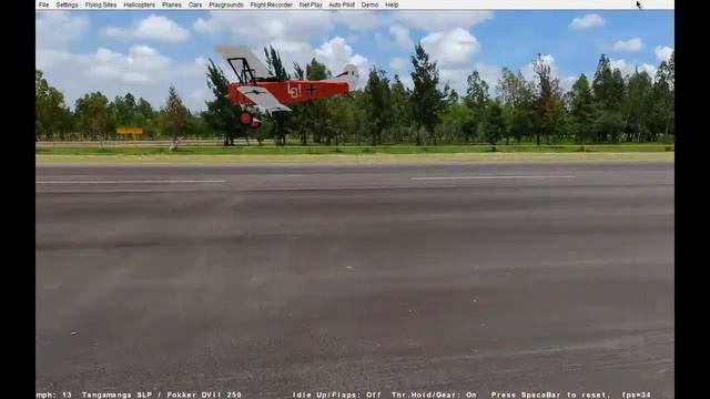 RC FOKKER DVII 250 Plane - Clearview Rc Simulator смотреть онлайн
