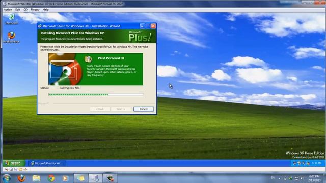 Installing Microsoft Plus XP On Windows XP Home Edition Build 2526 смотреть онлайн