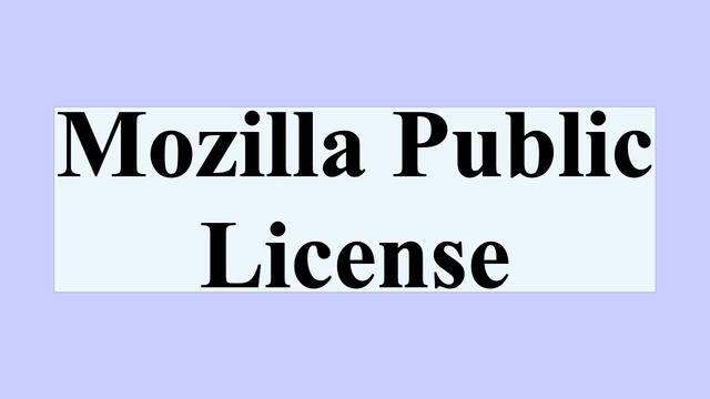 Mozilla Public License смотреть онлайн