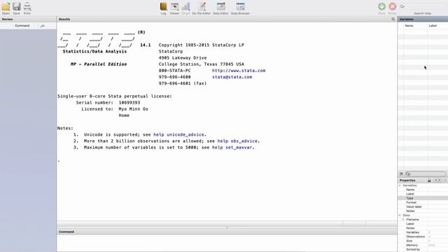 Stata Basics Tutorial: (1) Stata's User Interface смотреть онлайн