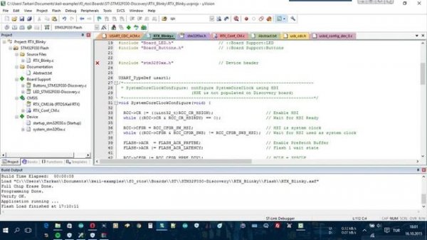 STM32F0 Flash Timeout Error