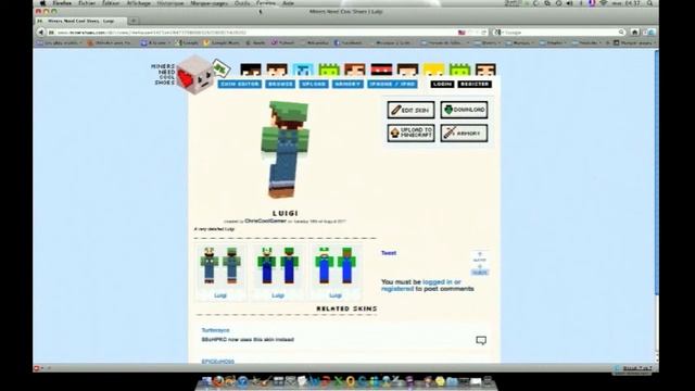 TUTO minecraft comment changer de skins sur mac смотреть онлайн