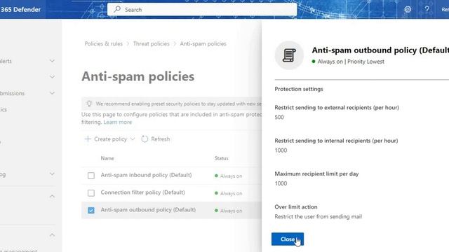 24 Microsoft 365 Defender Security Anti spam outbound policy By Remon Abuelezz شرح عربي смотреть онлайн