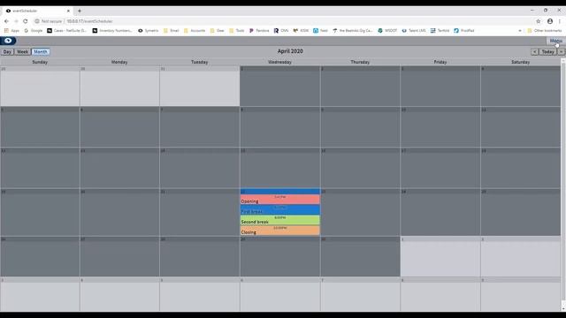 Web-based Event Scheduler смотреть онлайн