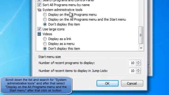 HOW TO ADD ADMINISTRATIVE TOOLS TO START MENU IN WINDOWS 7 смотреть онлайн