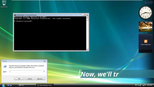 Swapping the C: drive while Windows Vista is running смотреть онлайн