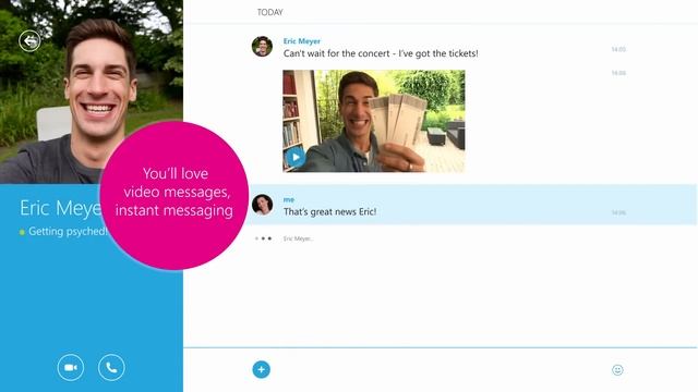 The New Skype on Windows 8.1 смотреть онлайн