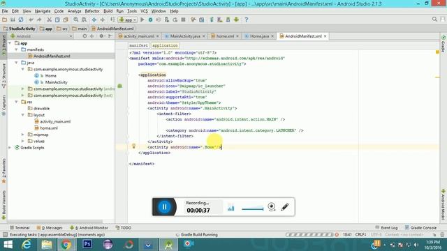 Android create new activity & layout - Android Studio смотреть онлайн
