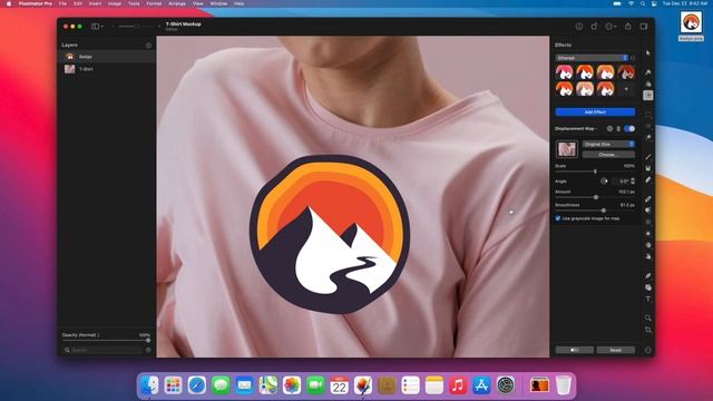 Create a Realistic T-shirt Mockup – Pixelmator Pro Tutorial смотреть онлайн