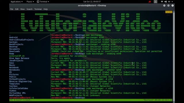 Schimba MAC ADDRESS pe linux cu macchanger смотреть онлайн
