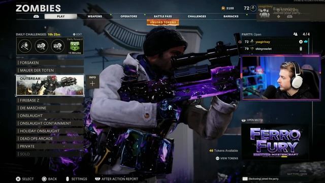 🔴 Getting our .410 Ironhide Max Level (Outbreak Open Lobbies) смотреть онлайн