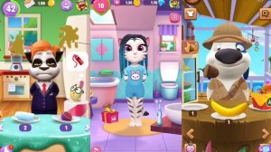 My Talking Hank vs Talking angela 2 vs Talking Tom 2 (ios & android) Gameplay part 20