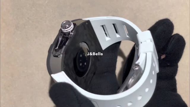 Apple Watch RSC-Carbon黑色碳纖維銀框手錶殼（白色錶冠雙環+白色橡膠錶帶） смотреть онлайн