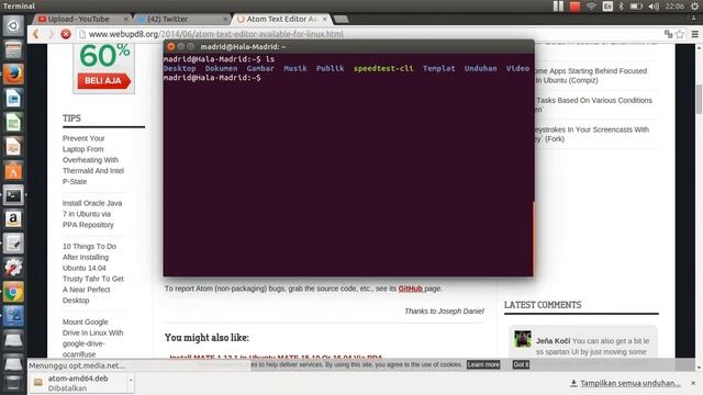 How To Install Atom Text Editor On Linux Ubuntu 15.04 32-bit смотреть онлайн