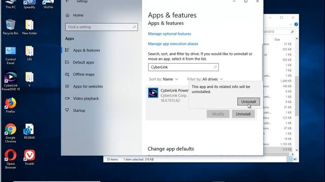 Uninstall CyberLink PowerDVD 18 on Windows 10 April Update смотреть онлайн